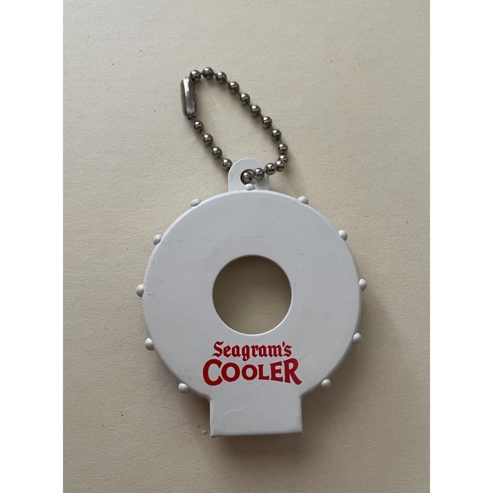 Vintage Segrams‎ Cooler Bottle Opener Basketball Keychain Key Ring